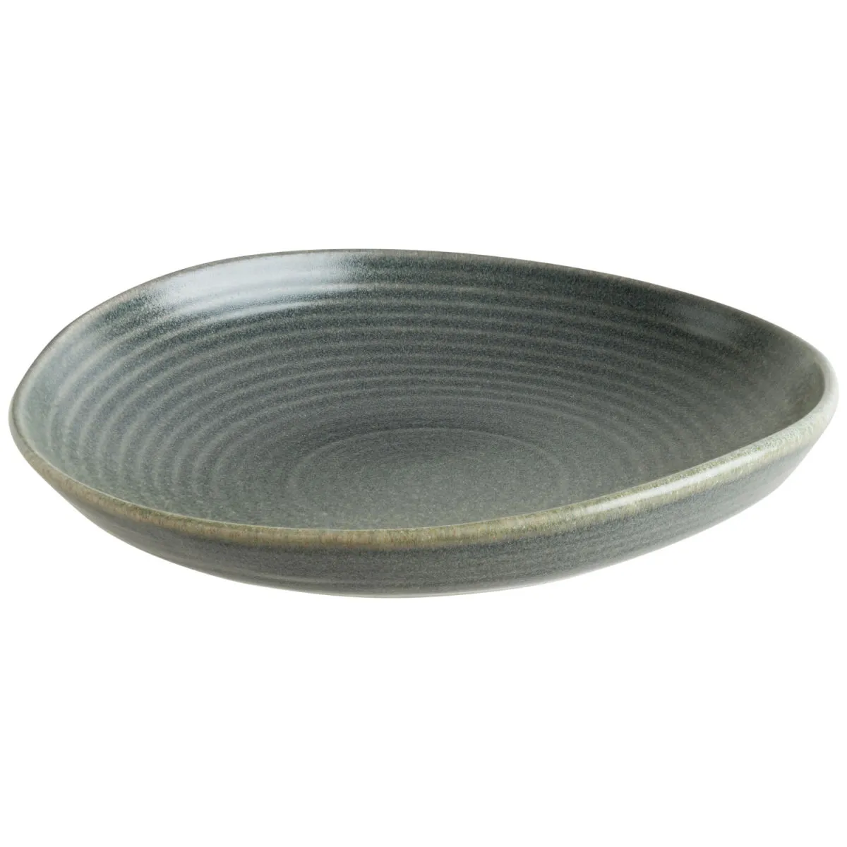 6x Bonna Piatto fondo Hornfels Ripple; 805 ml, 21x5 cm (ØxH); grigio; rotonda; 6 pz. / Pacco - immagine 1