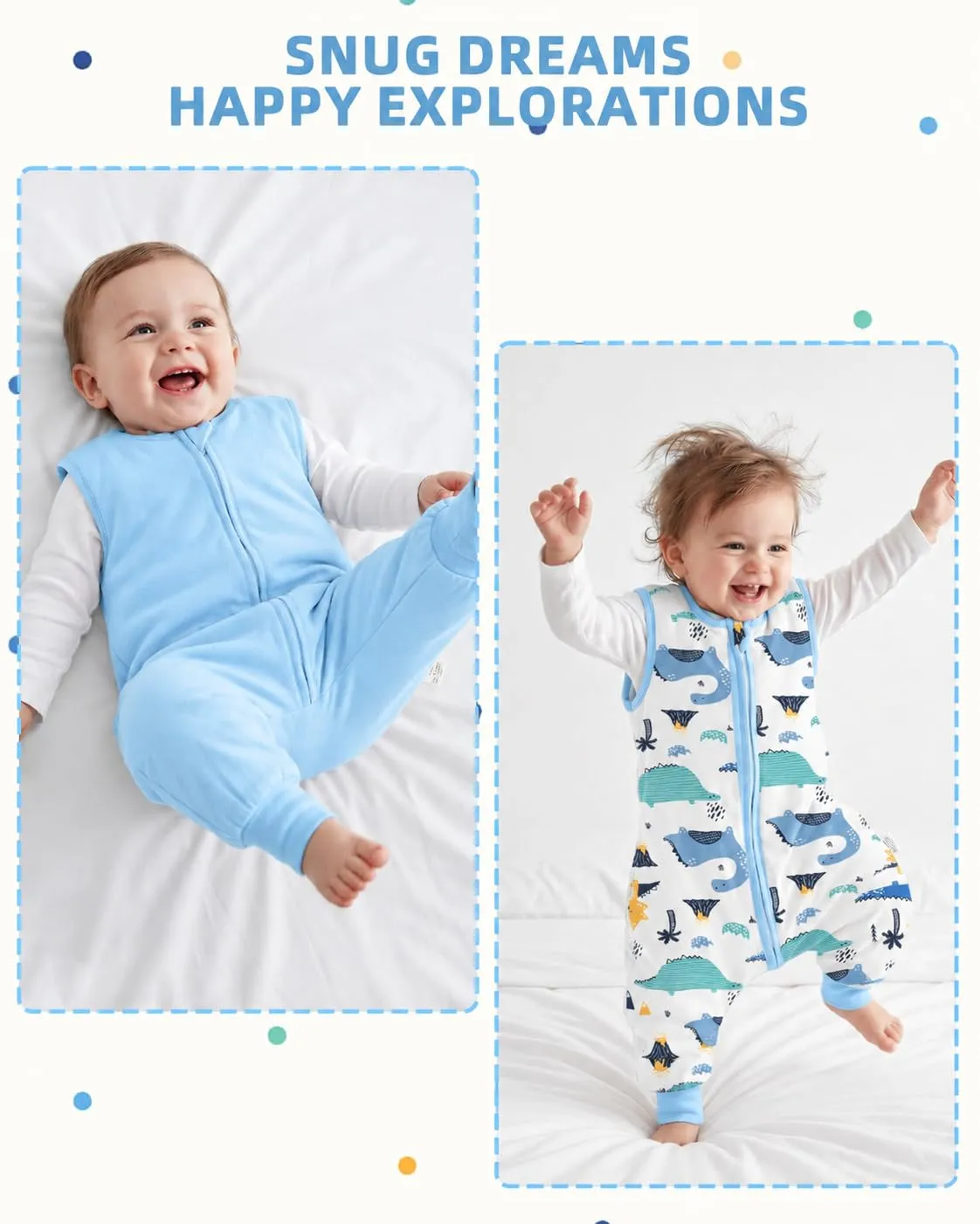 WYTbaby Set 2 sacchi nanna con piedini 1.5 Tog - immagine 6