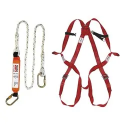 Imbracatura anticaduta attacco dorsale e sternale Kit dispositivo Rosso AKKIT07 - immagine 1