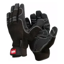 Guanti lavoro pelle sintetica (taglia l (9) ) SHOCK WORK&SPORT Nero e Grigio 07206L - immagine 1