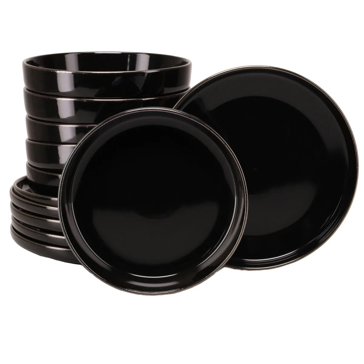 CreaTable Nordic Festive - Servizio da tavola 12 pezzi; nero - immagine 1