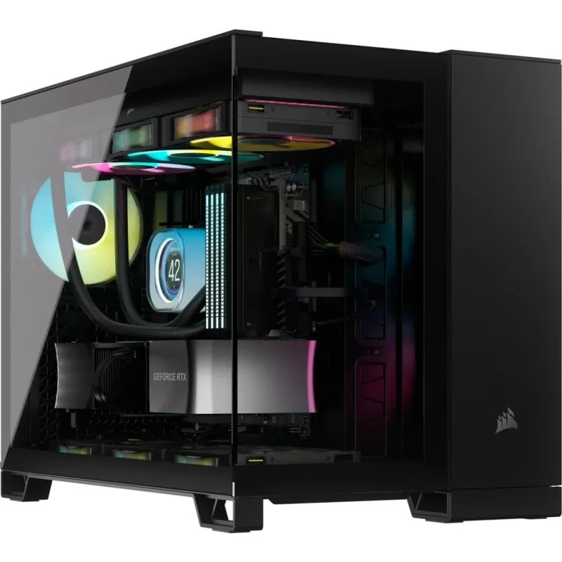 Corsair Midi Tower ATX PC Tower Nero Vetro temperato Finestra laterale USB-C - immagine 1