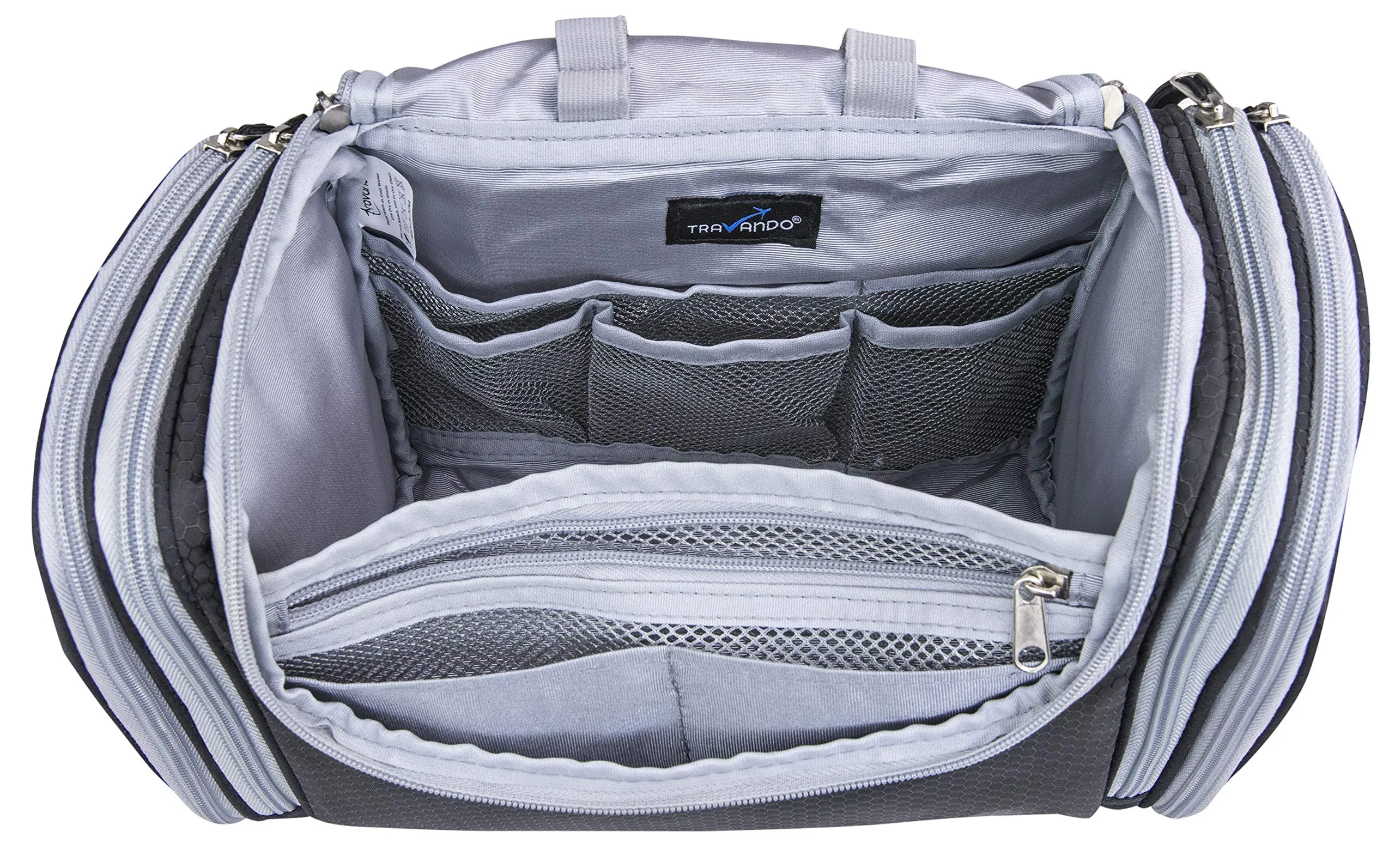 TRAVANDO XXL Borsa Toilette Signore Grande da Appendere 'Maxi' - 8,8 Litri - Borsa Cosmetica Con Molti Scomparti - Beauty Case Grande - immagine 4