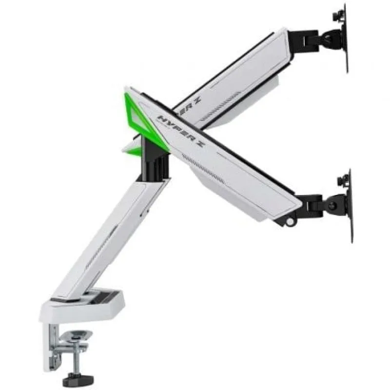 Supporto da scrivania da gioco AISENS DT38TSR-345 girevole e inclinabile in alluminio e acciaio fino a 2x38" 16 kg/braccio - immagine 1
