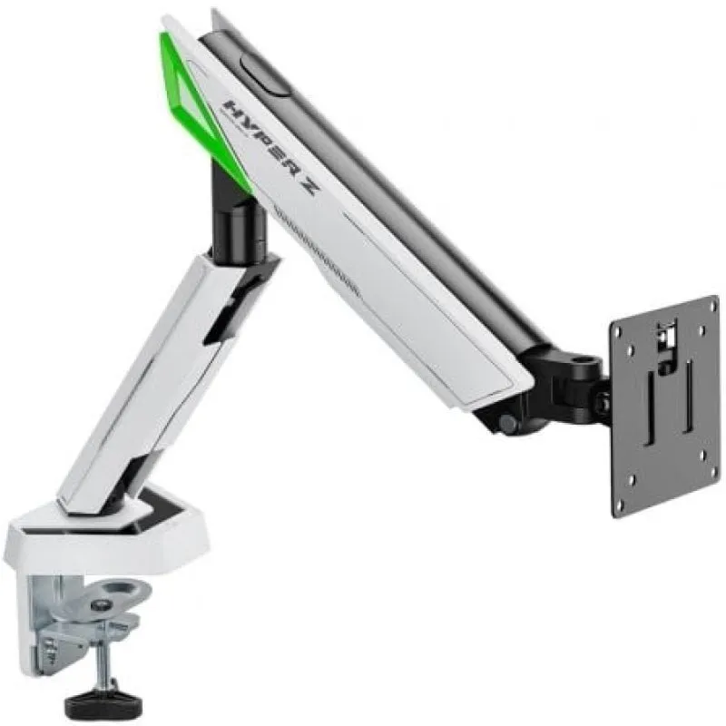Supporto da scrivania da gioco Aisens DT49TSR-343 bianco con contrappeso girevole e inclinabile fino a 16 kg, 49" - immagine 1