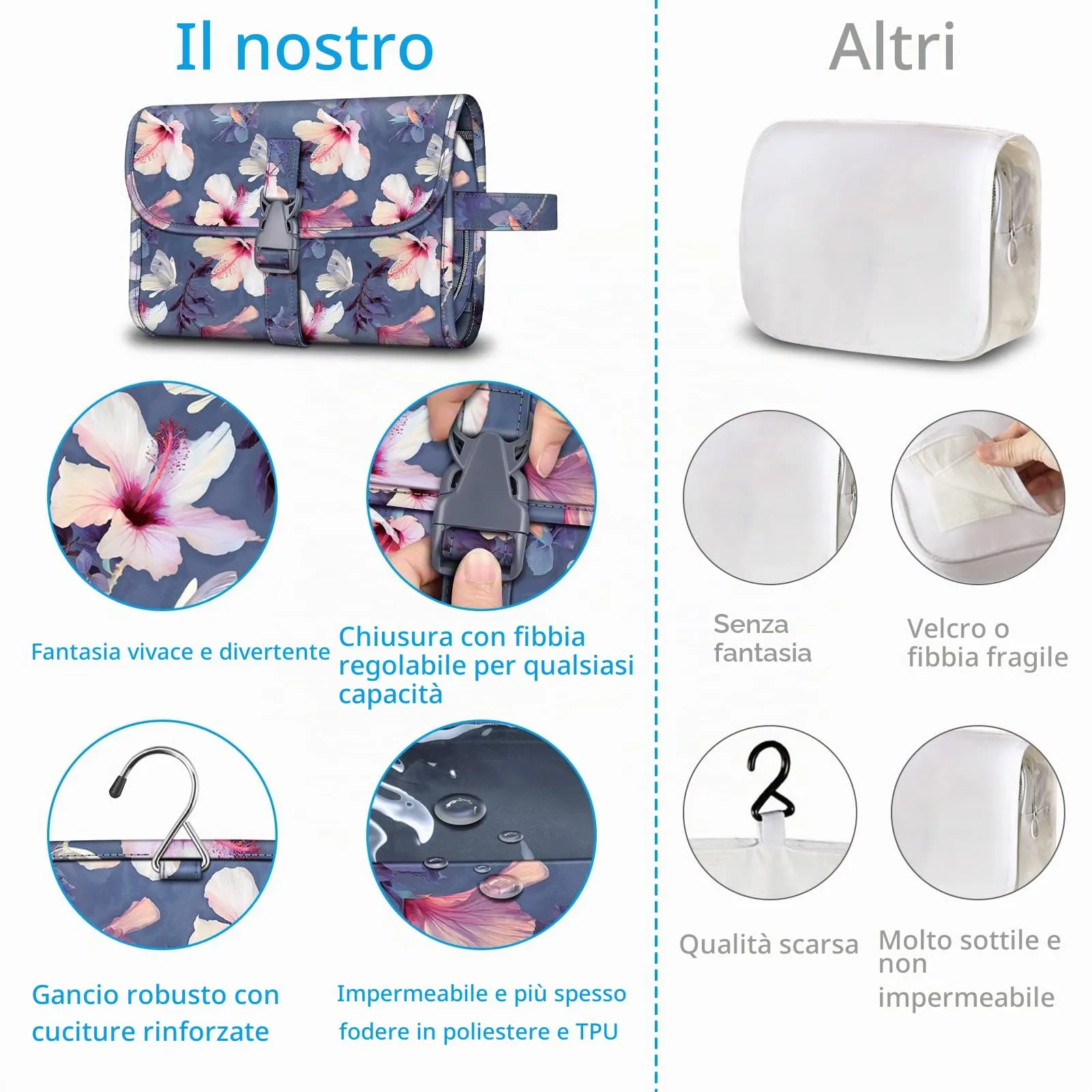 FINTIE Beauty Case da Viaggio Portatile Trucco - immagine 4