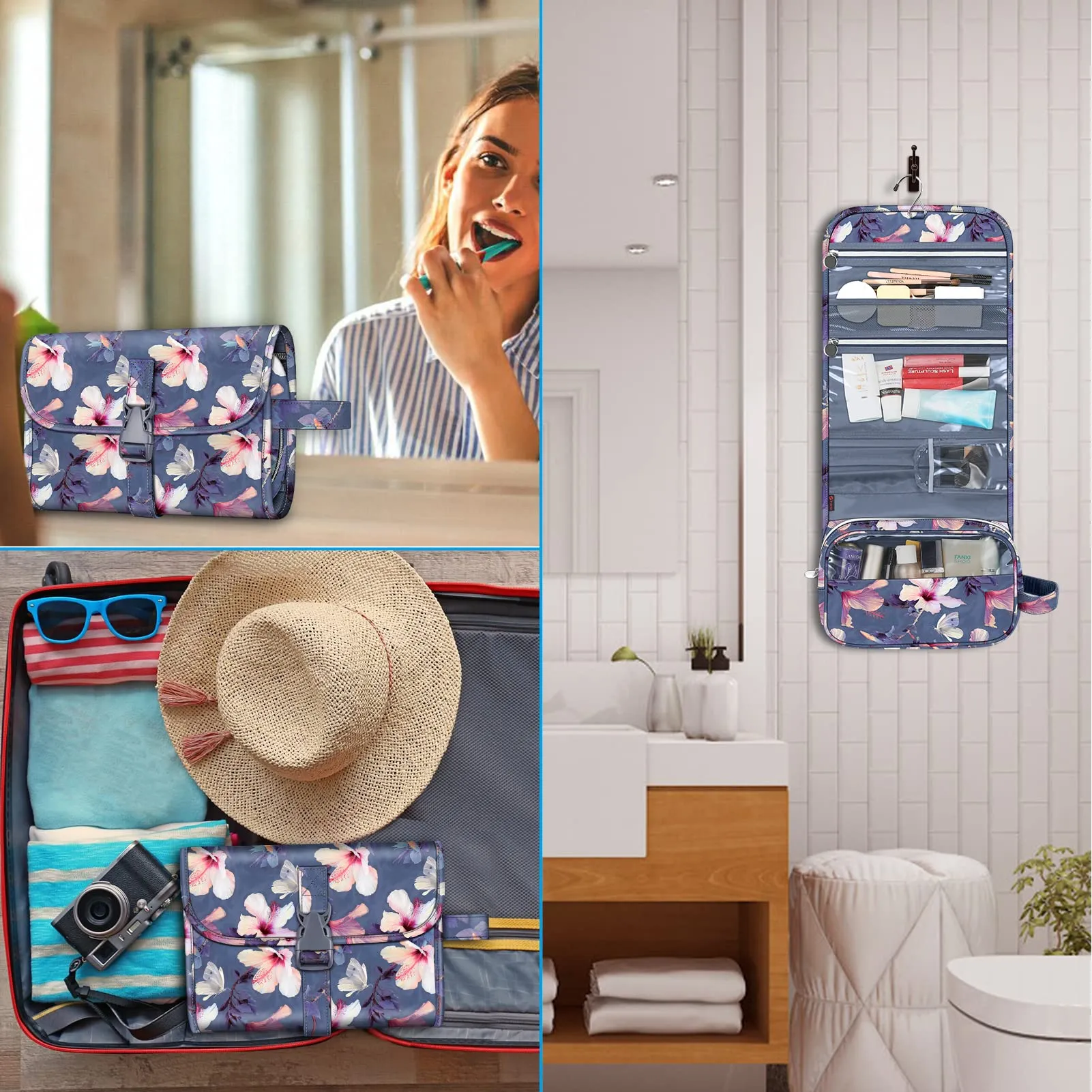 FINTIE Beauty Case da Viaggio Portatile Trucco - immagine 6