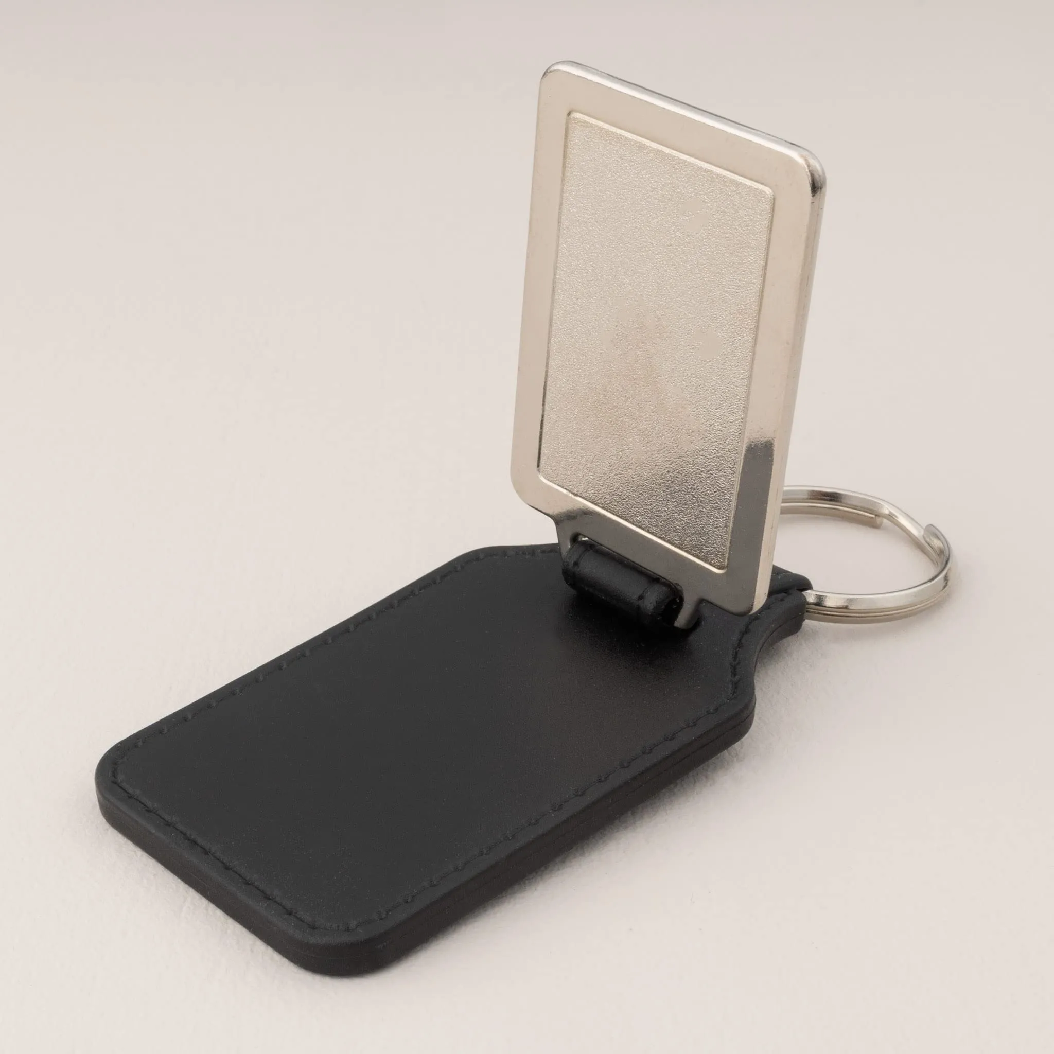 Wanapix | Portachiavi Personalizzato con Foto e Testo | Personalizzato su 2 Lati | Portachiavi Rettangolare in Metallo e Similpelle | Regalo Originale | 5x3,3cm - immagine 4