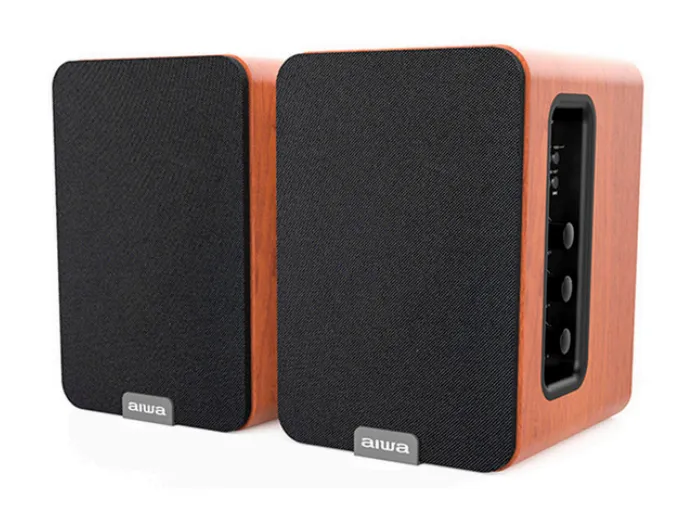 Altoparlanti Aiwa Bluetooth 5.0 a 2 vie da 25 W con telecomando e MDF - immagine 1