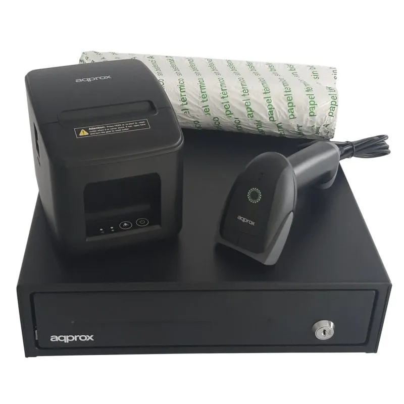 Circa appPOSPACK3380USB-2D Stampante termica USB Taglio automatico POS 2D completo - immagine 1