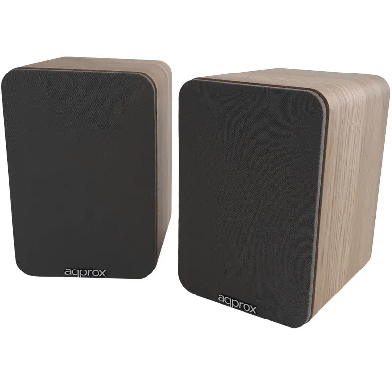 Altoparlanti Bluetooth autoalimentati da 60 W RMS in legno con telecomando - immagine 1