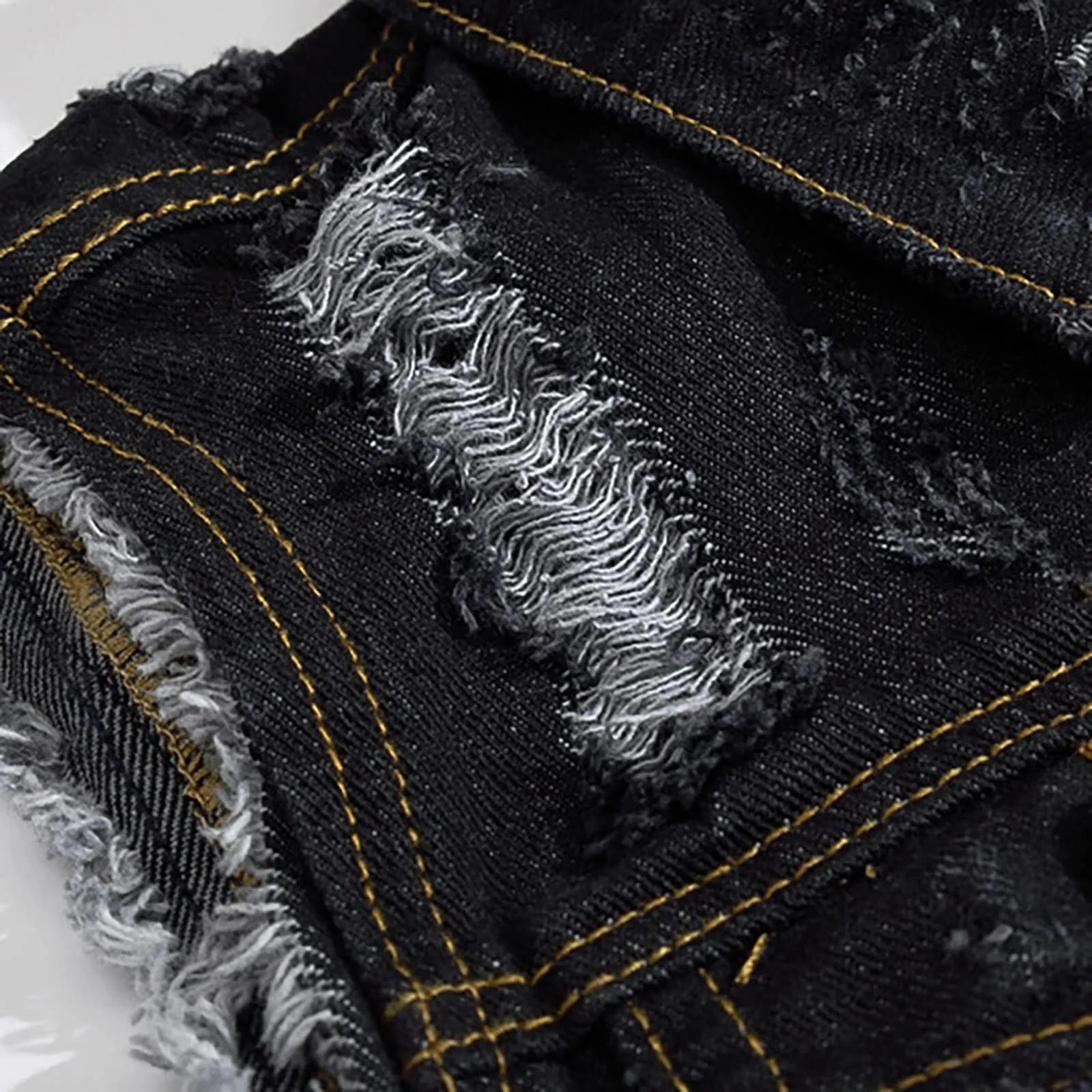 Gilet in jeans da uomo, mimetico, per il tempo libero, per fotografo, senza maniche, per attività all'aria aperta, campeggio, multi-tasca, senza maniche, gilet in jeans, Nero , M - immagine 6