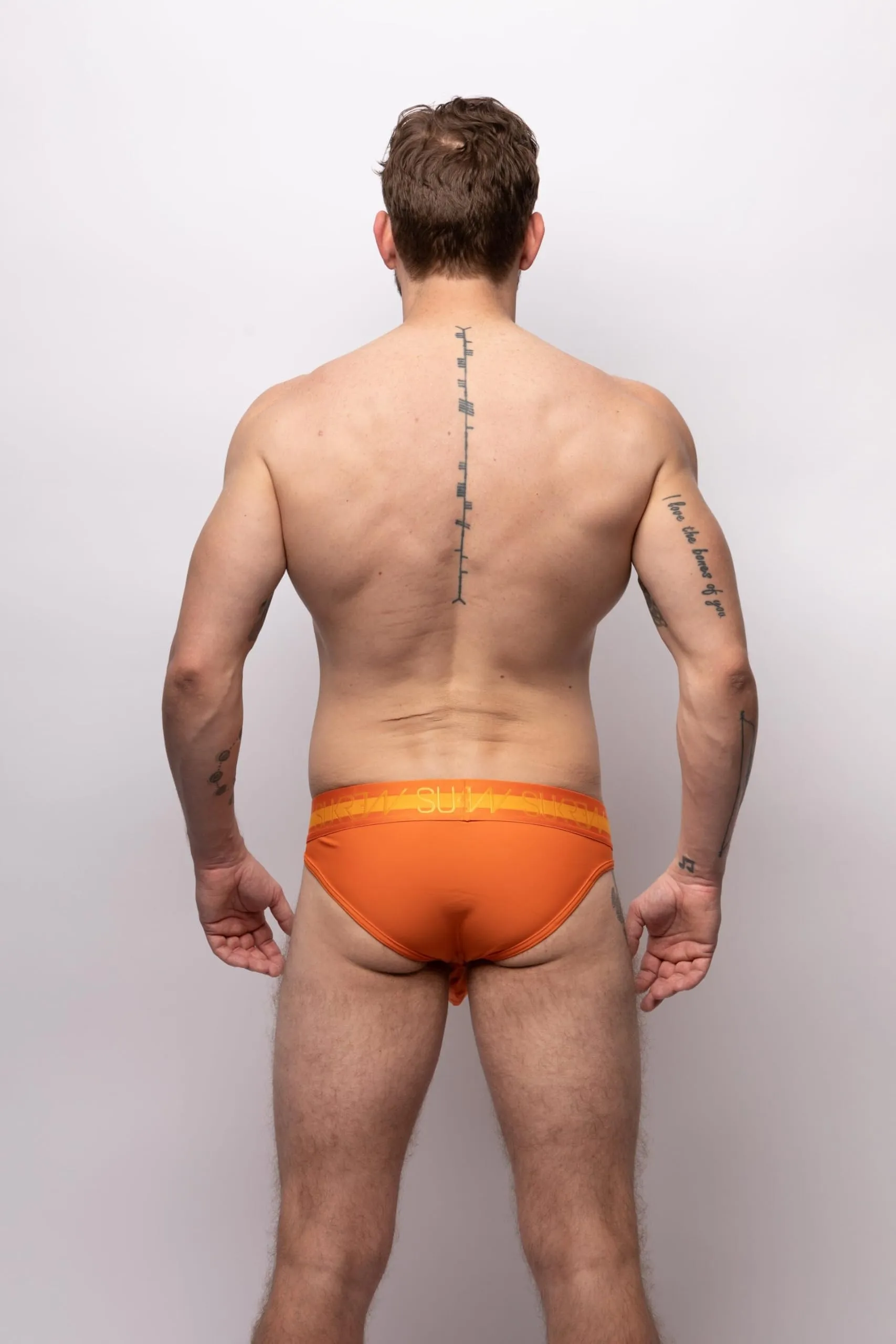 SUKREW - Intimo da Uomo Slips - Classic Brief Jaffa Orange - 1x Taglia XS - immagine 2