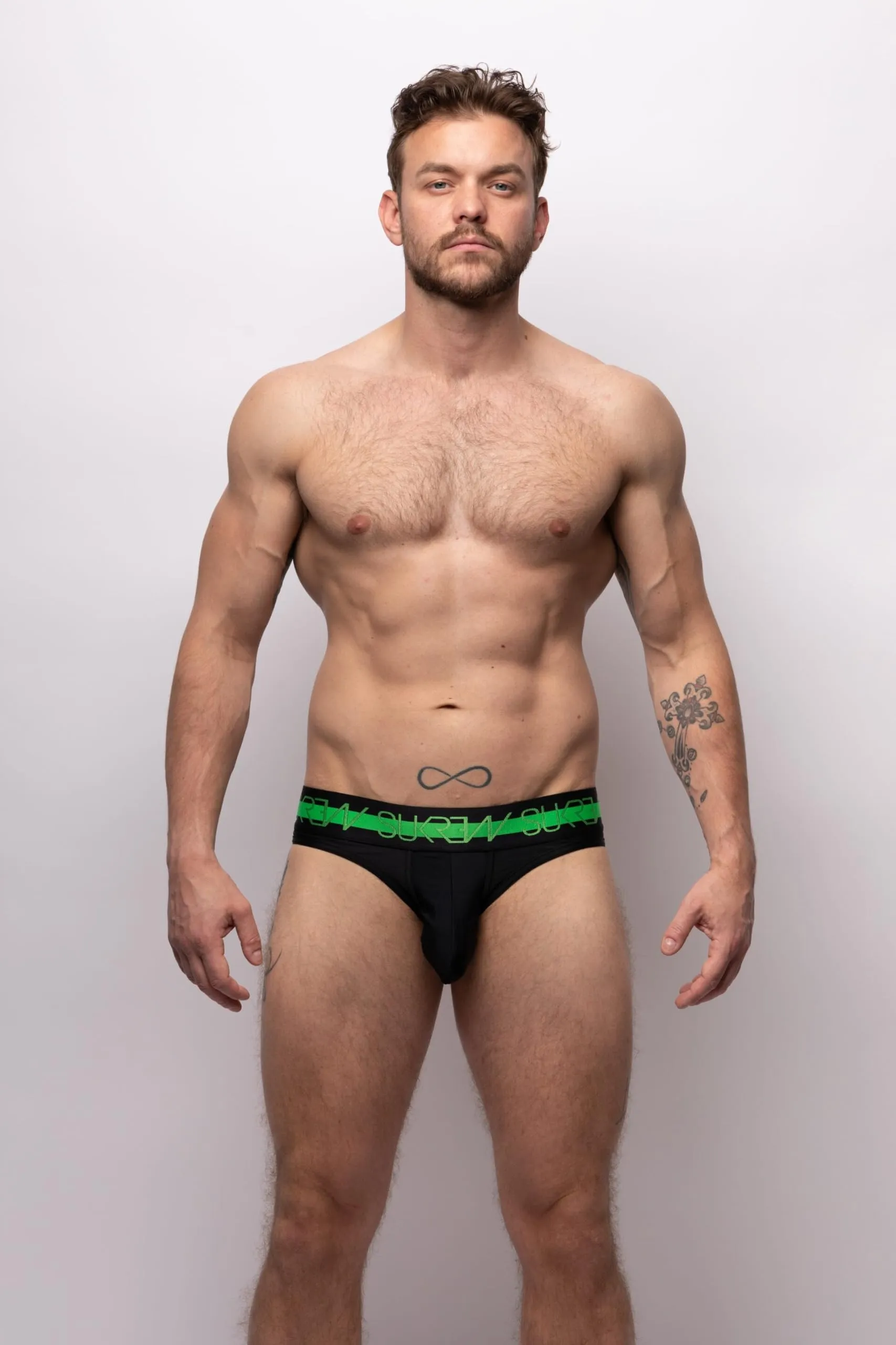 SUKREW - Intimo da Uomo Slips - Classic Brief Black - 1x Taglia XS - immagine 2