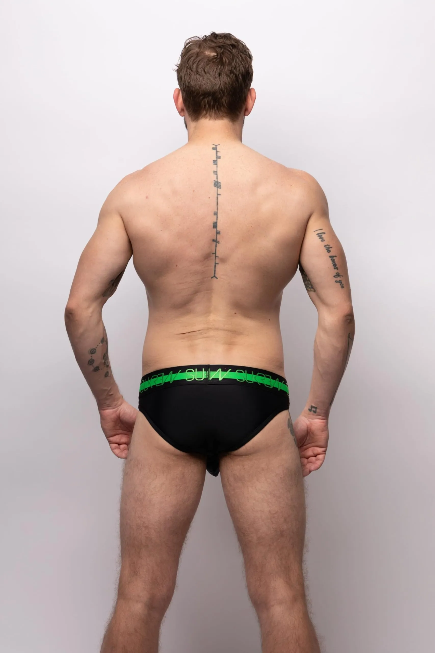 SUKREW - Intimo da Uomo Slips - Classic Brief Black - 1x Taglia XS - immagine 4