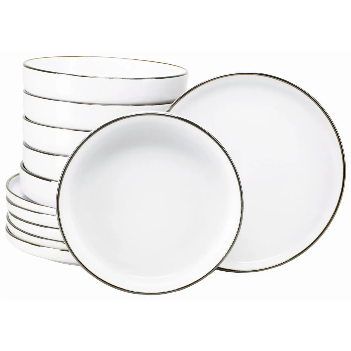 CreaTable Nordic Festive - Servizio da tavola 12 pezzi; bianco - immagine 1