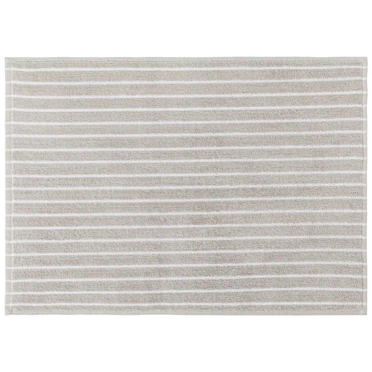 2x PULSIVA Tappetino da bagno Tinos; 50x70 cm (LxL); grigio pietra/bianco; 2 pz. / Pacco - immagine 1