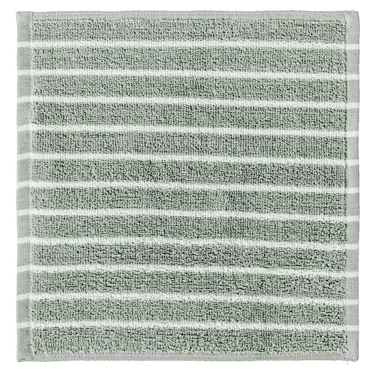 5x PULSIVA Asciugamano ospite Tinos; 30x30 cm (LxL); grigio-verde/bianco; 5 pz. / Pacco - immagine 1