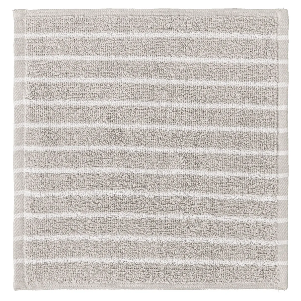 5x PULSIVA Asciugamano ospite Tinos; 30x30 cm (LxL); grigio pietra/bianco; 5 pz. / Pacco - immagine 1