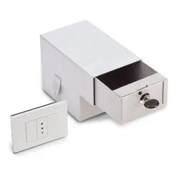 Cassaforte invisibile a chiave incasso muro (11x18x12,5cm) SECUR MAGIC Bianco SM2 - immagine 1