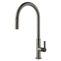 Miscelatore lavello doccetta estraibile MESH FInox e Matt black 60003 599 - immagine 1