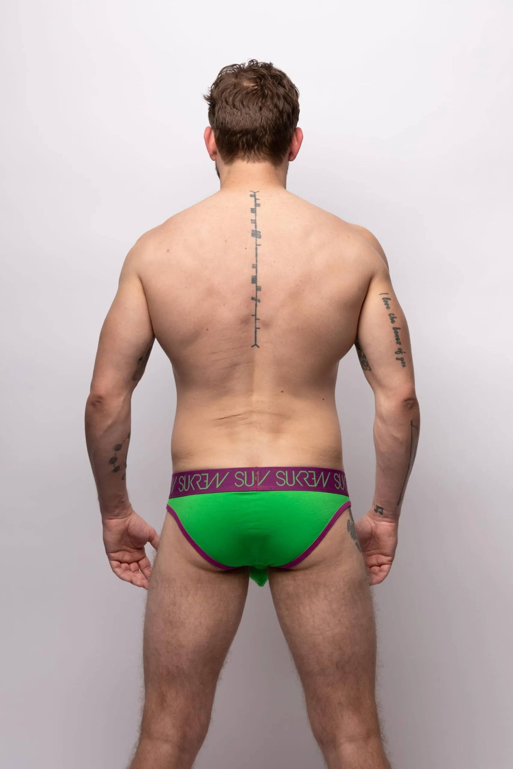 SUKREW - Intimo da Uomo Slips - Classic Brief Verdant Green - 1x Taglia L - immagine 4