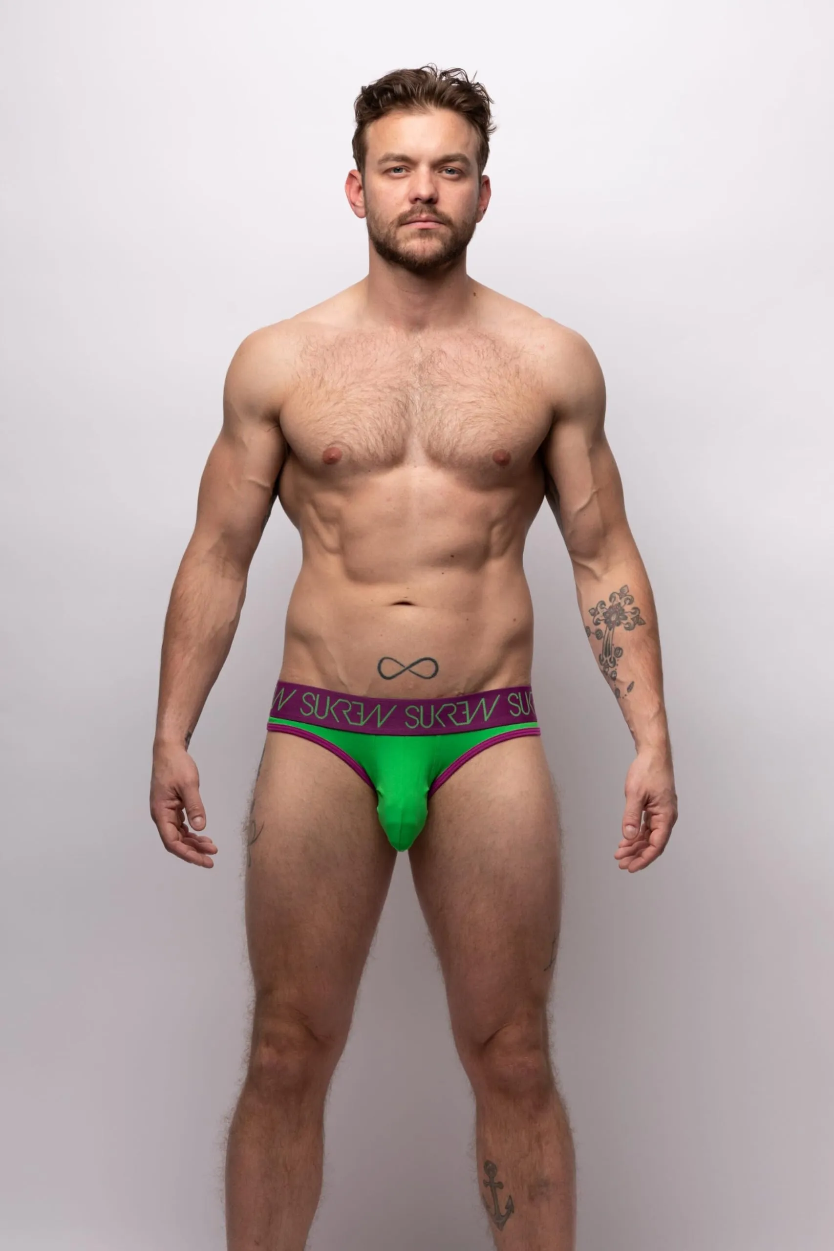 SUKREW - Intimo da Uomo Slips - Classic Brief Verdant Green - 1x Taglia XXL - immagine 6