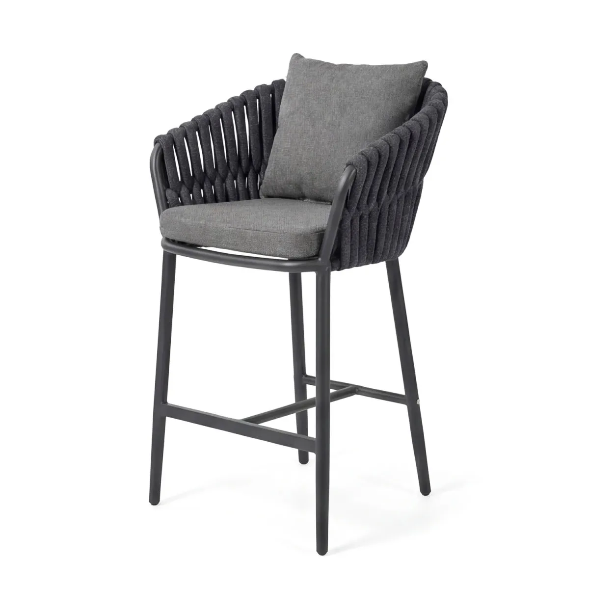 4x Barths Torino - Bar Chair; 61x65x109 cm (LxPxH); antracite; 4 pz. / Pacco - immagine 1