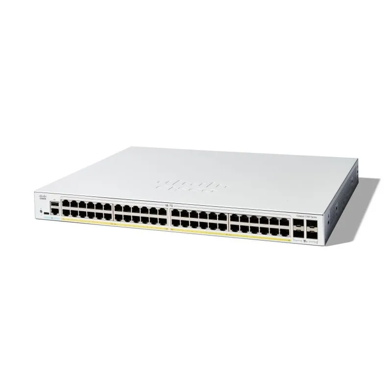 Switch Cisco Gigabit 48 RJ-45 con 4 SFP+ Layer L2/L3 QoS in metallo gestito bianco - immagine 1