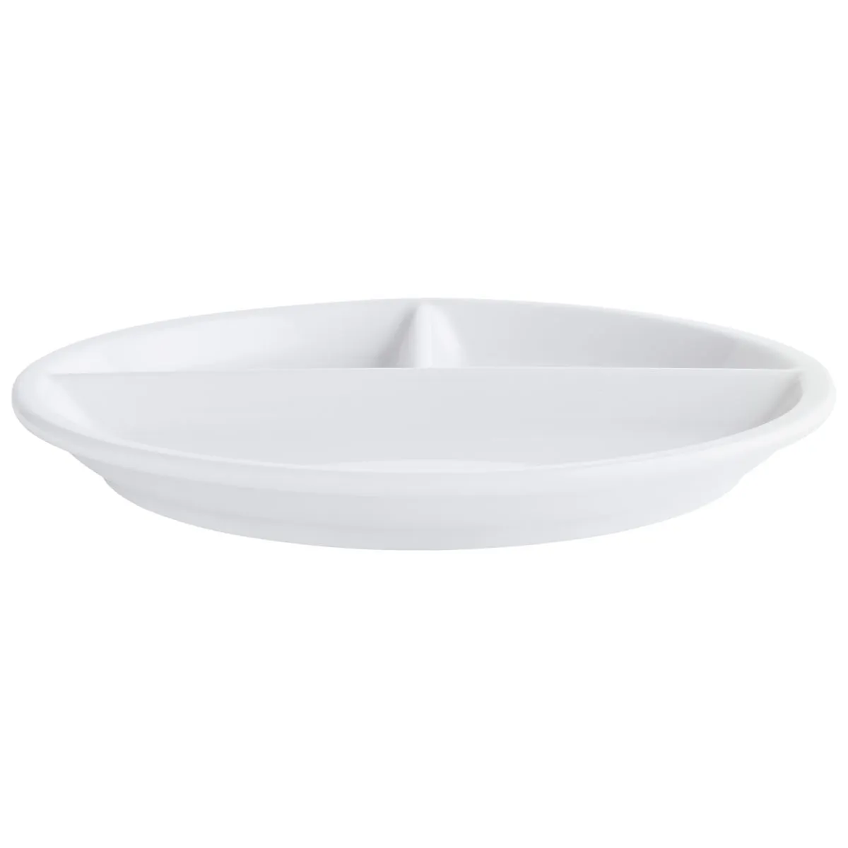6x PULSIVA Piatto Stackora 3 scomparti; 25.5 cm (Ø); bianco; rotonda; 6 pz. / Pacco - immagine 1