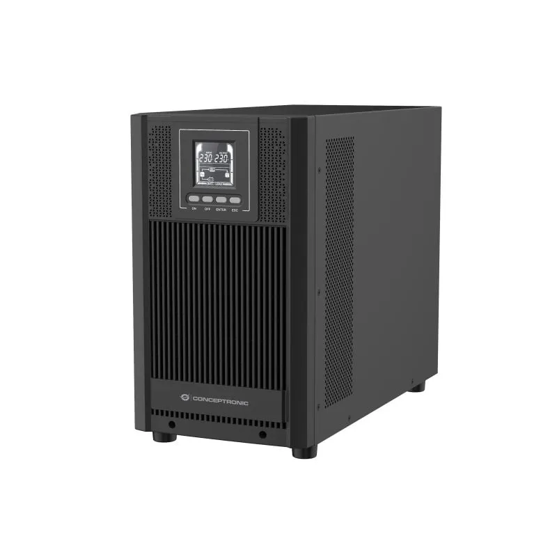 Sai Conceptronic 3kVA Batteria al piombo 4h Autonomia Doppia Conversione LCD Eco - immagine 1