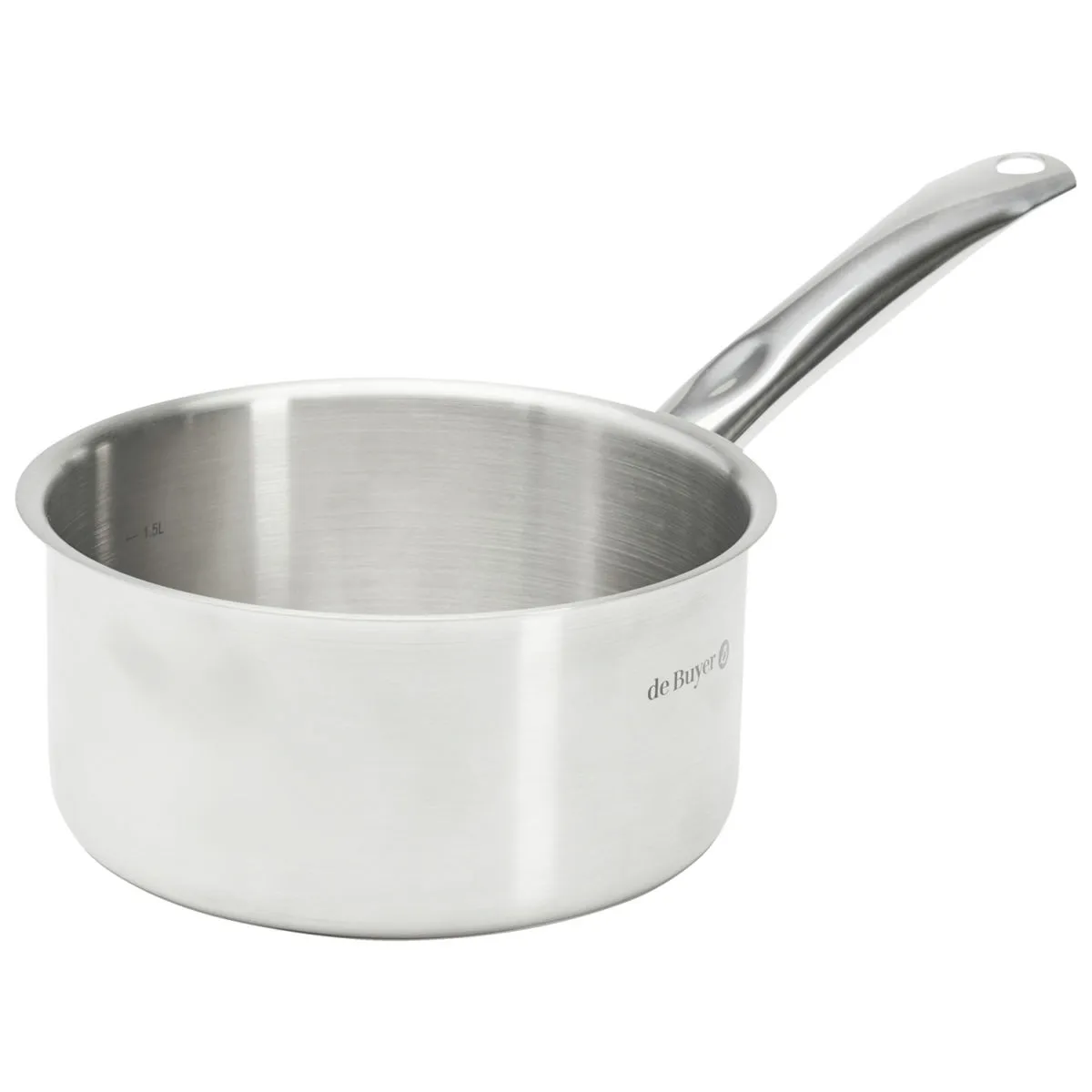 de Buyer Casseruola con manico Prim Appety; 18 cm (Ø); argento - immagine 1