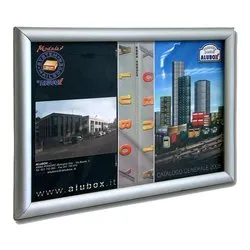 Bacheca avvisi A3 (55x5x40cm) SIMPLEX Anodizzato argento 23SIMPLEX2AR - immagine 1