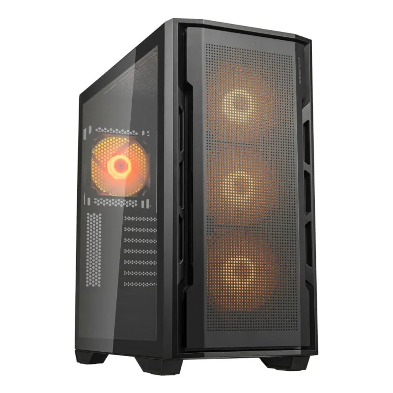 Cougar Midi Tower ATX EATX Vetro temperato RGB 4 Ventole USB-C Nero - immagine 1