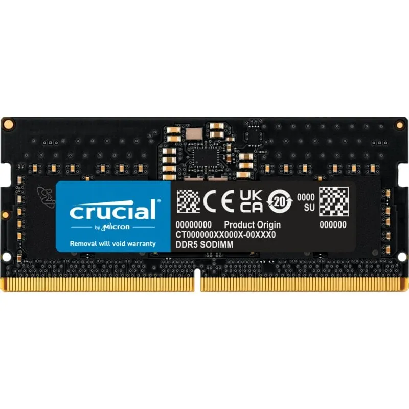Memoria RAM Crucial 8 GB DDR5 5600 MHz SO-DIMM - immagine 1