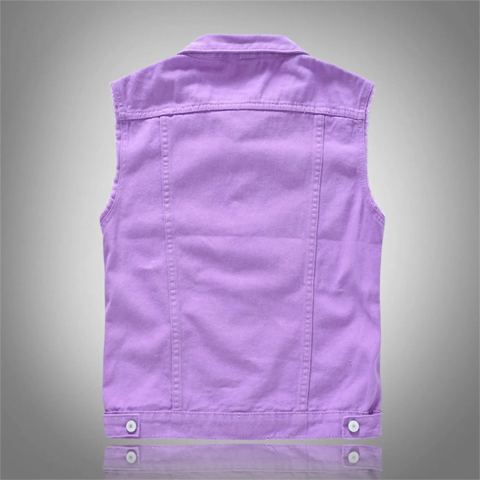 Gilet in jeans da uomo, mimetico, per il tempo libero, per fotografo, senza maniche, per attività all'aria aperta, campeggio, multi-tasca, senza maniche, gilet in jeans, G viola., 5XL - immagine 6
