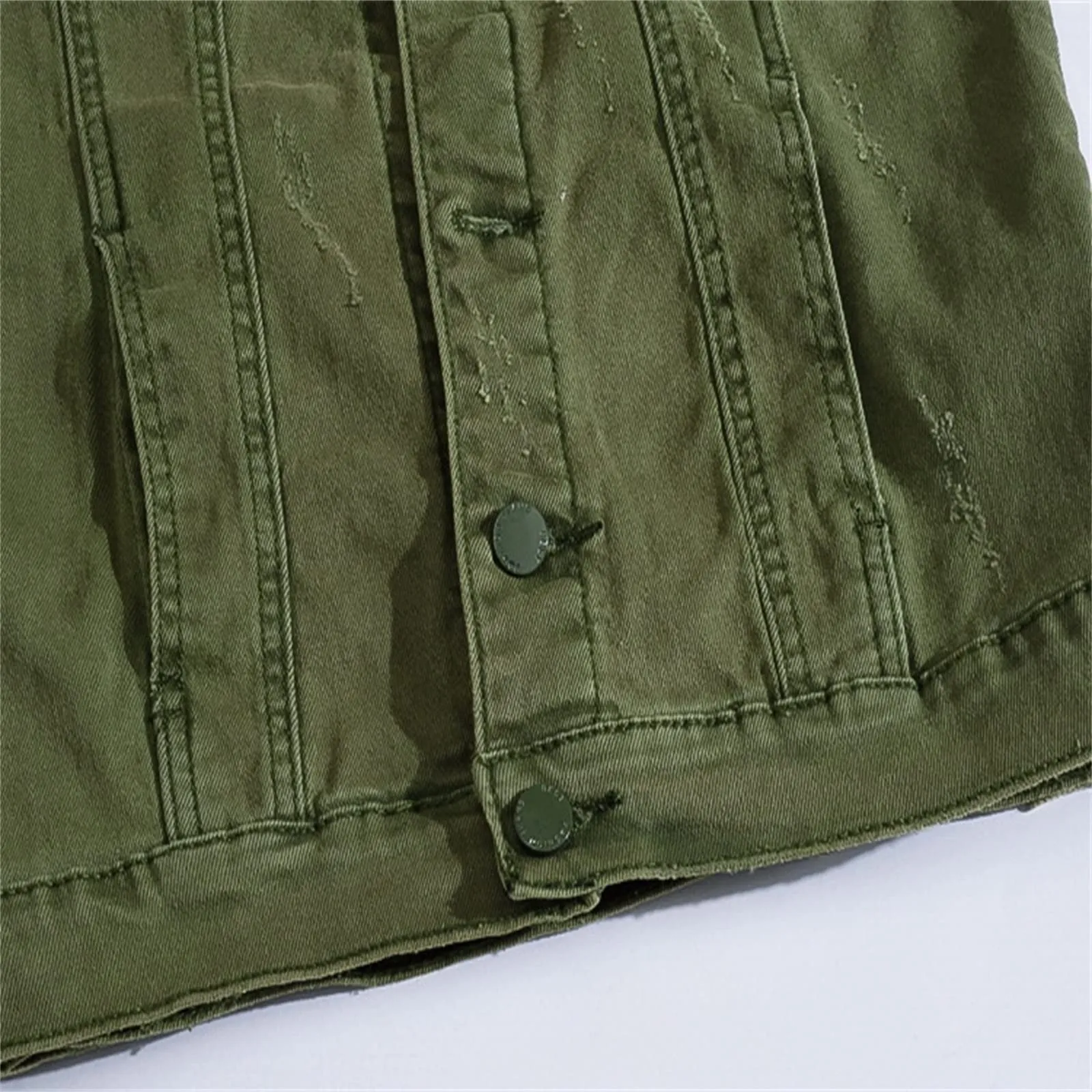 Gilet in jeans da uomo, mimetico, per il tempo libero, per fotografo, senza maniche, per attività all'aria aperta, campeggio, multi-tasca, senza maniche, gilet in jeans, G verde., 4XL - immagine 5