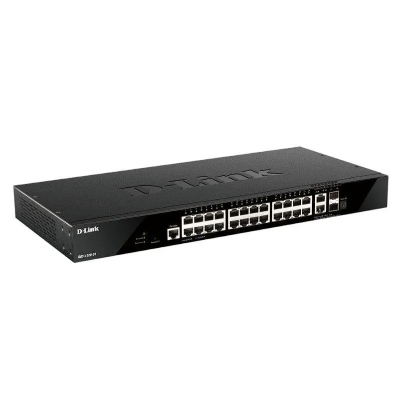 Switch Gestito D-Link DGS-1520-28/E 26 Porte RJ45 2 SFP+ L3 Stackable 128Gbps - immagine 1