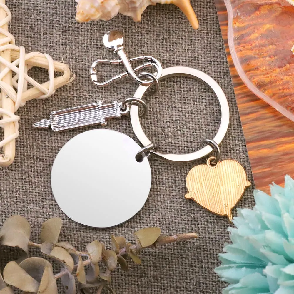 Portachiavi Infermiera,Regalo Infermiera Accessori Infermiera,Idee Regalo Infermieri Regali Infermiera Divertenti,Regali per Laurea Natale Infermieristica,Portachiavi Infermiere Personalizzato - immagine 6