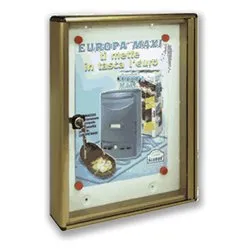 Bacheca avvisi A4 (30x5x40cm) Anodizzato bronzo 23BCN01BR - immagine 1