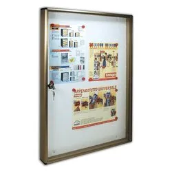 Bacheca avvisi 2 x A3 (55x5x73cm) Anodizzato bronzo 23BCN05BR - immagine 1