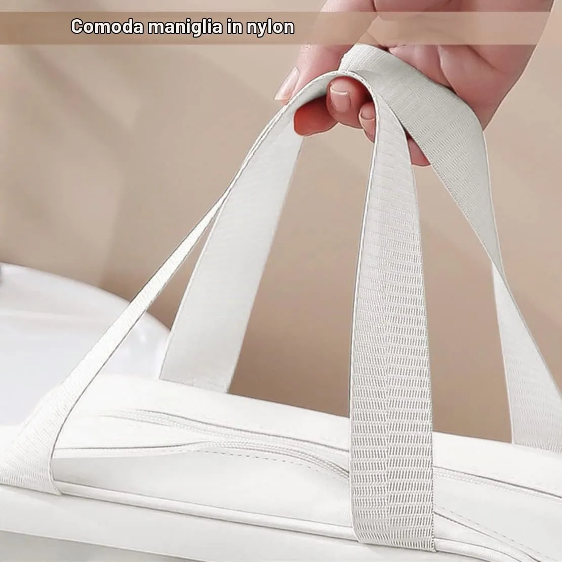 SZDPC Borsa da Toilette Grande per Donne e Uomini, Wash Bag da Viaggio con Maniglia per il Trasporto, Borsa da Doccia Portatile con Doppio Scomparto - immagine 6