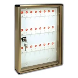 Bacheca chiavi 24 ganci (30x5x40cm) Anodizzato bronzo 23BCN24BR - immagine 1