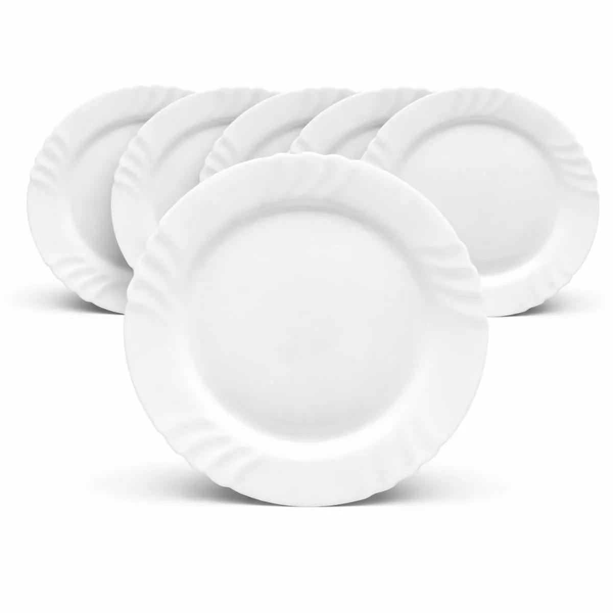 6x Bormioli Rocco Piatto rotondo piano Ebro 32 cm; 32x32x32x2.5 cm (LxLxØxH); bianco; rotonda; 6 pz. / Pacco - immagine 1
