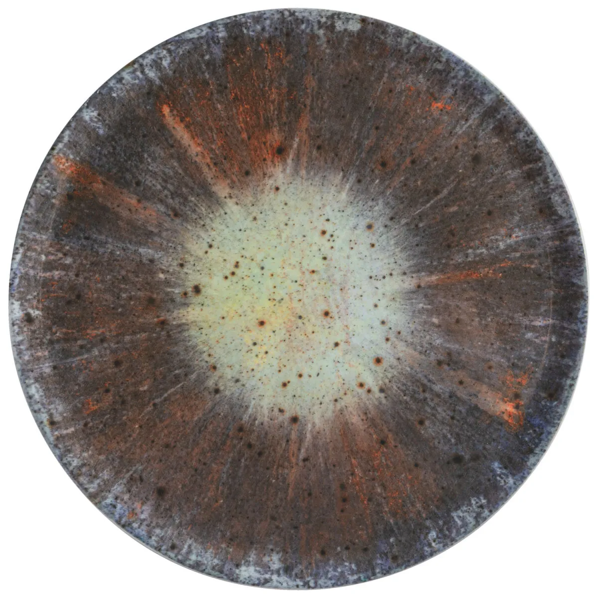4x VEGA Piatto pizza Saturnus; 33 cm (Ø); antracite/verde/arancione; rotonda; 4 pz. / Pacco - immagine 1