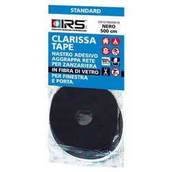 Nastro adesivo zanzariere velcro attacca & stacca 8 mm (5m) CLARISSA Nero IART0632 - immagine 1