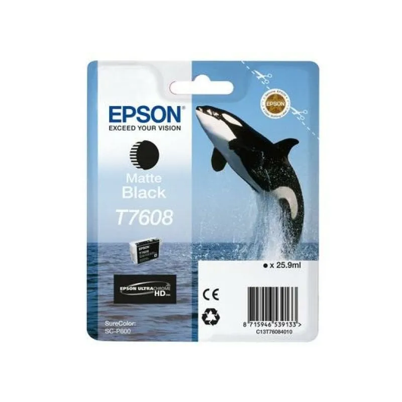 Cartuccia d'inchiostro originale Epson SureColor SC-P600 nero opaco da 25,9 ml - immagine 1