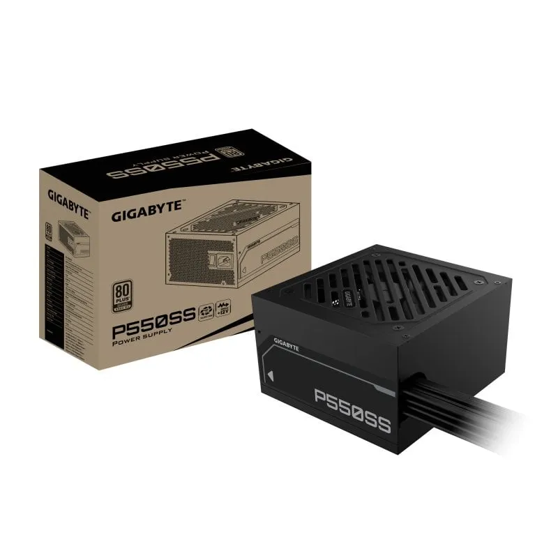 Alimentatore non modulare Gigabyte 550W 80 PLUS Silver ATX 3.1 con protezione avanzata - immagine 1