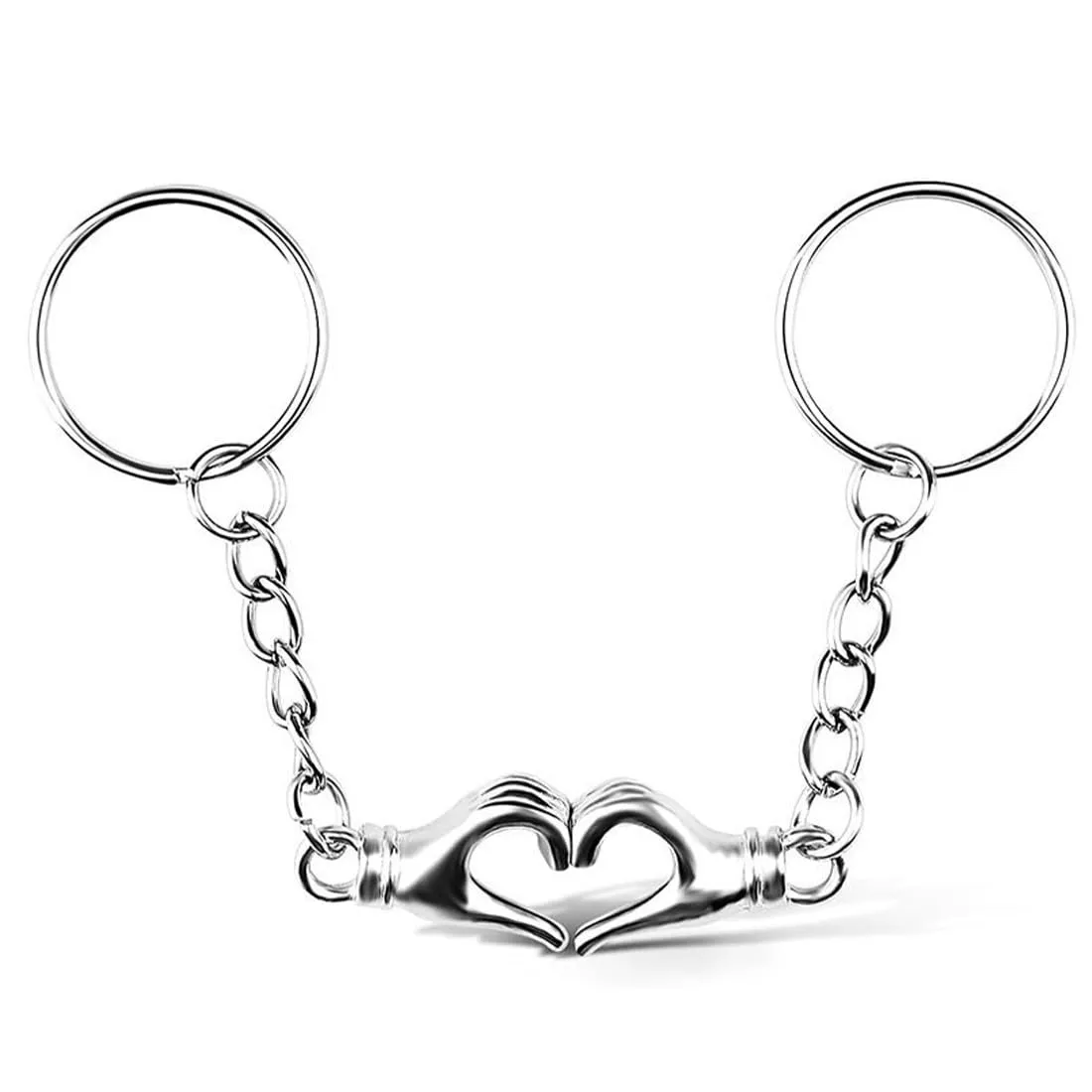 XENQITO Portachiavi Cuore Lui e Lei - Regalo Romantico per San Valentino - immagine 1