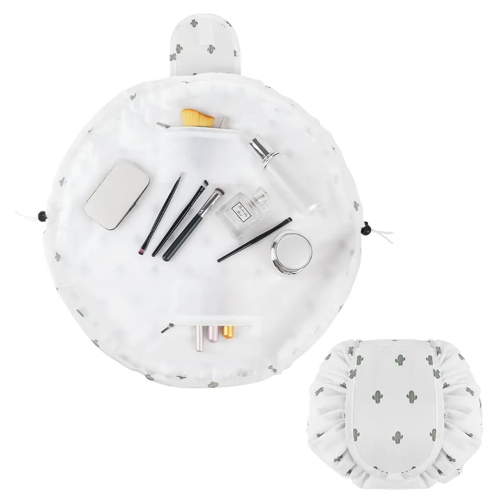 URAQT Borsa Cosmetica da Viaggio, Impermeabile, Portatile,Cactus - immagine 1